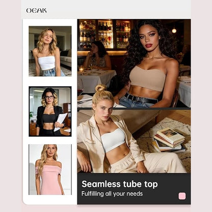 Seamless Strapless Bra - Invisible Support That Stays In Place