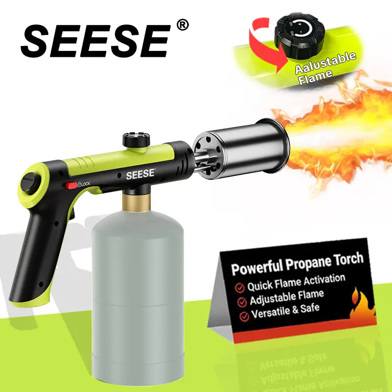 Heavy-Duty Portable Propane Torch With Max Flame Control