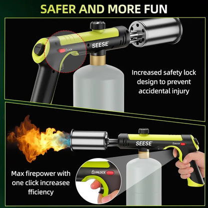 Heavy-Duty Portable Propane Torch With Max Flame Control