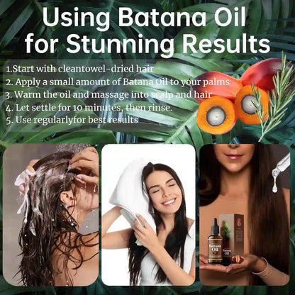 Batana Rosemary Oil for a Nourished Scalp & Smoother, Frizz-Free Hair