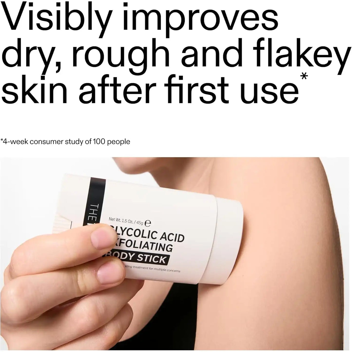 Exfoliating Body Stick – 7% AHA/BHA Formula For Smoother-Looking Skin Texture