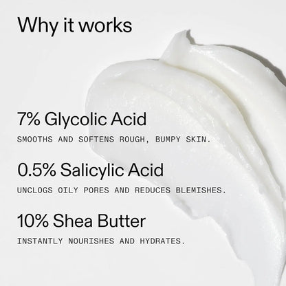 Exfoliating Body Stick – 7% AHA/BHA Formula For Smoother-Looking Skin Texture
