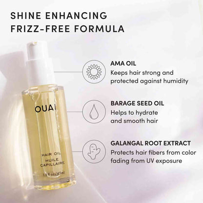 Instant Frizz Control Nourishing Hair Oil for Silky High-Gloss Shine