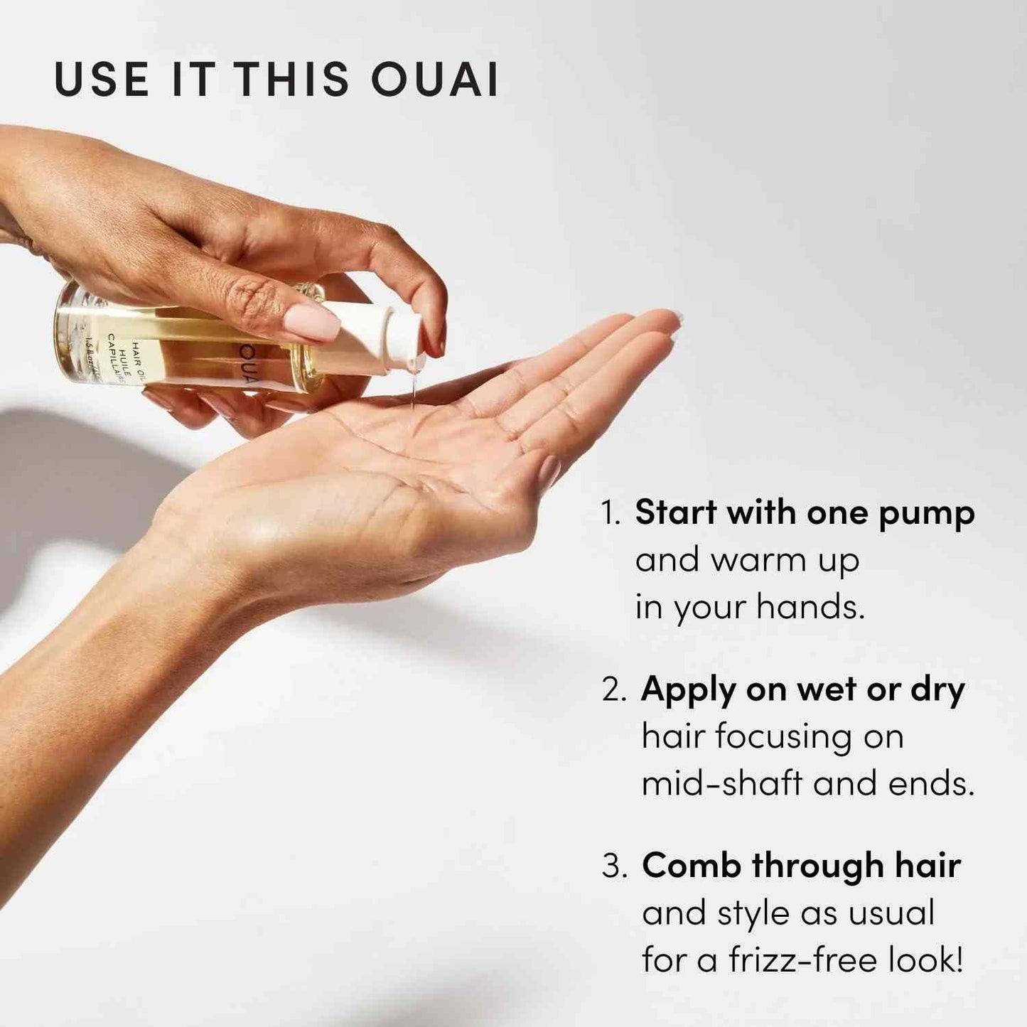 Instant Frizz Control Nourishing Hair Oil for Silky High-Gloss Shine