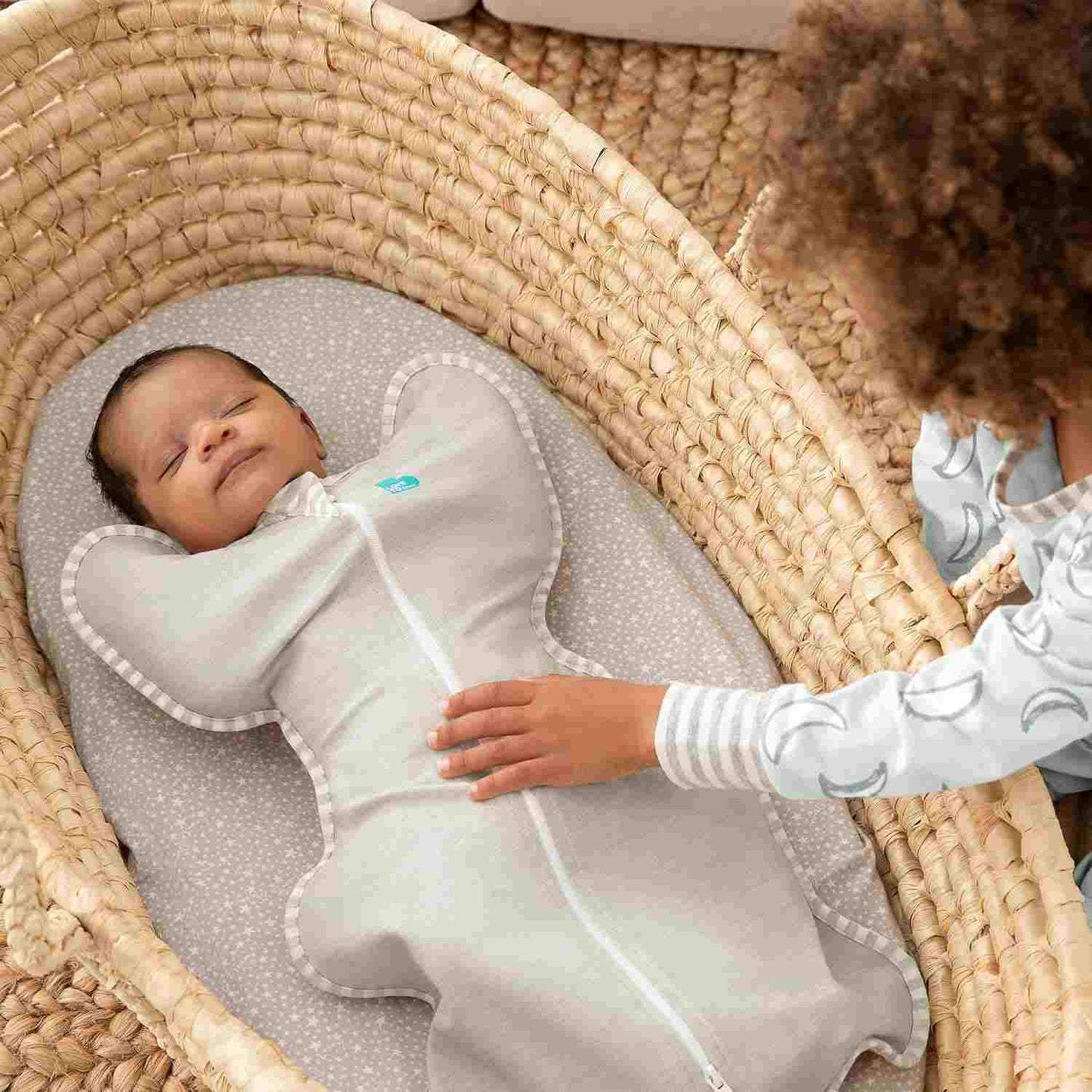 Sleep Longer & Deeper with Natural Arms-Up Swaddle Sack
