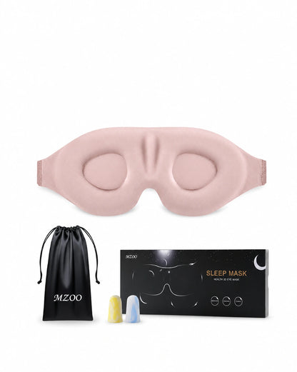 3D Contoured 100% Light Blocking Sleep Mask | 2 Pack per Set